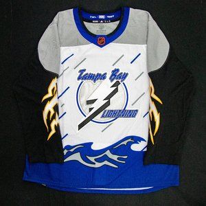 Tampa Bay Lightning Reverse Retro 2.0 Storm Adidas Hockey Jersey - Size 60